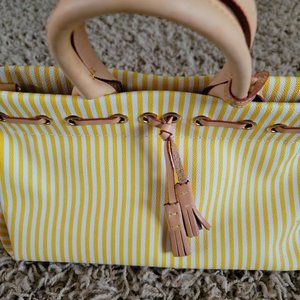 Dooney & Bourke Tassle Tote in Sunflower yellow